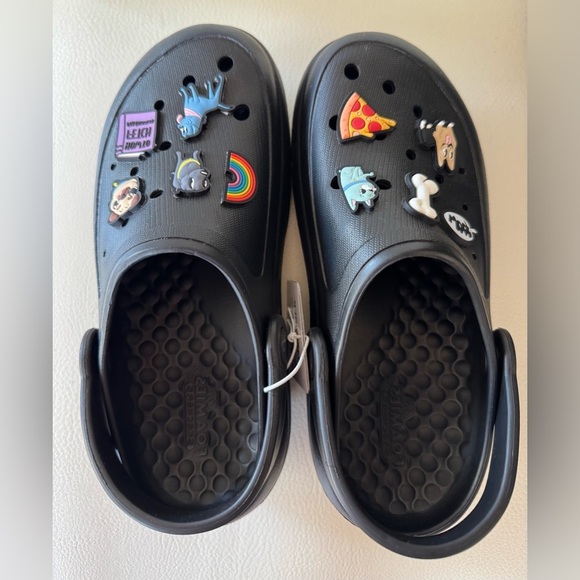 Skechers Women's Foamies Clogs Pup Celebration Black Sz 7